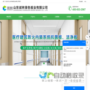 医疗洁净板_医用抗菌板_隧道钢钙板_冰珀板-山东诚林绿色板业有限公司